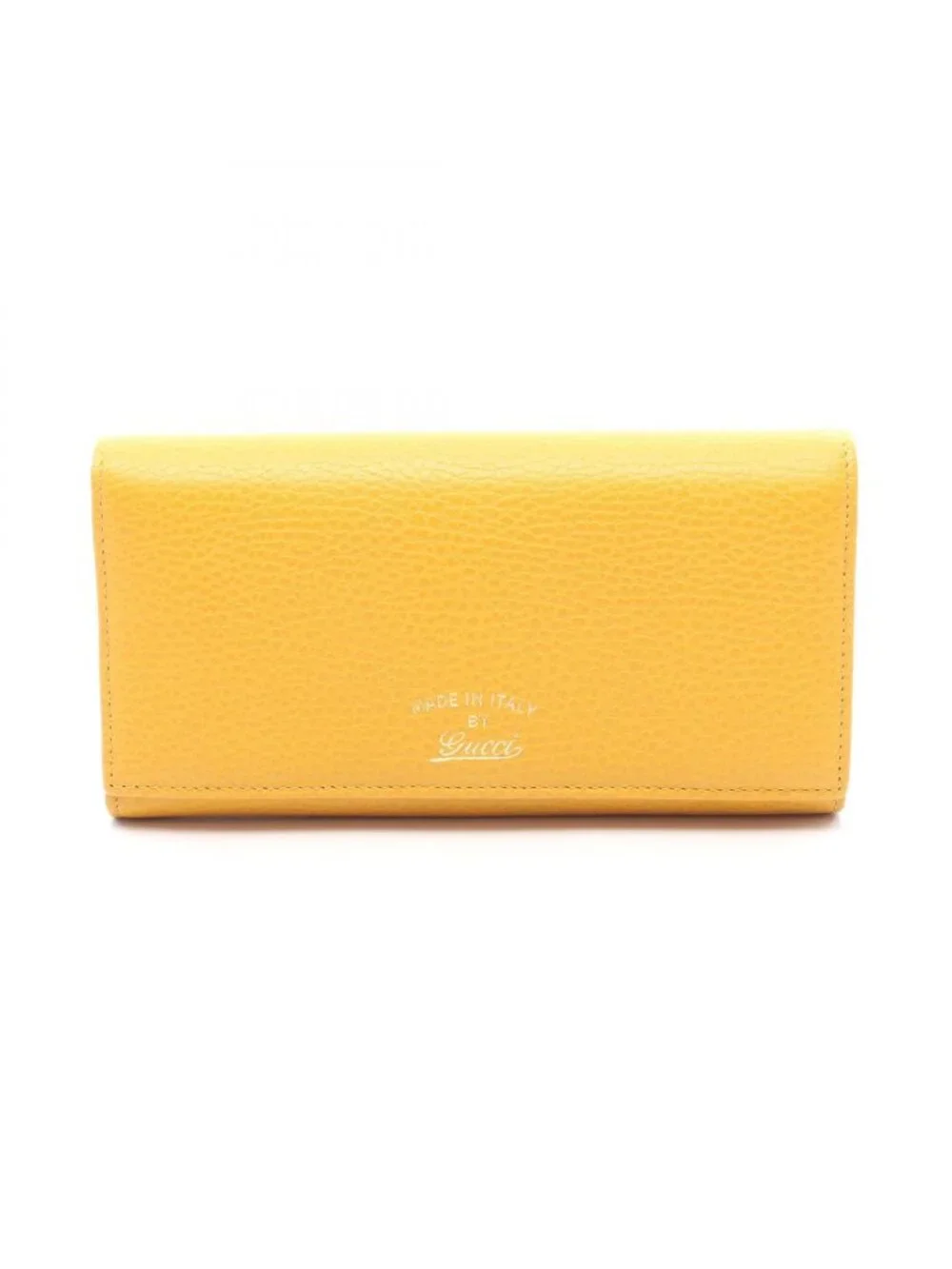 ★SOLD★ Gucci Bifold Wallet Swing Yellow Leather - Picture 1 of 7